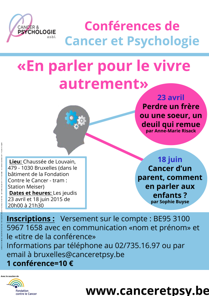 Affiche conferences Cancer et Psy a la FCC NEW6